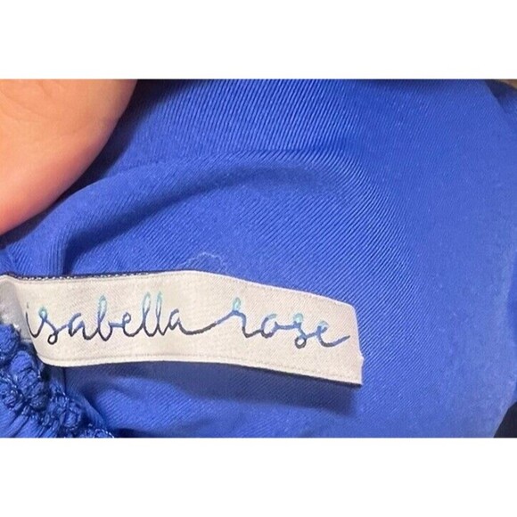 Isabella Rose Blue Seashell Triangle Bikini Top - Adjustable Straps Size S - Picture 5 of 5